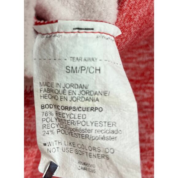 Under Armour Colorful Orange Pink Hooded Front Pocket Fleece Sweatshirt Size S - Picture 3 of 6